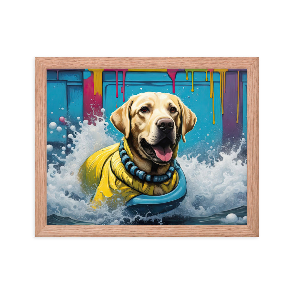 Framed poster-Labrador Retriever