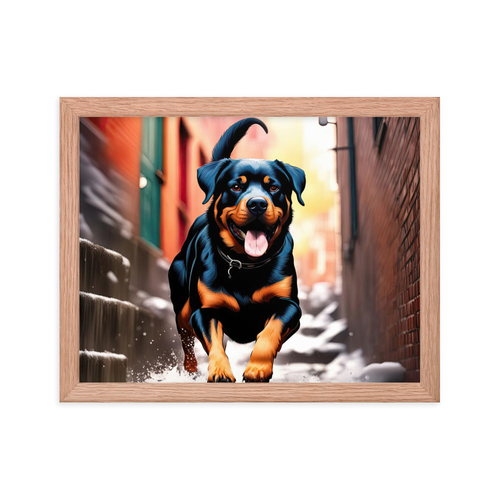 Rottweiler- Framed poster v2