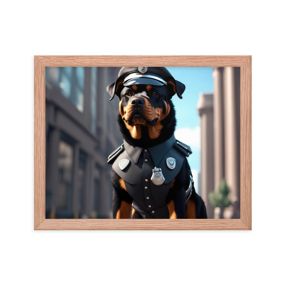 Rottweiler- Framed poster v3