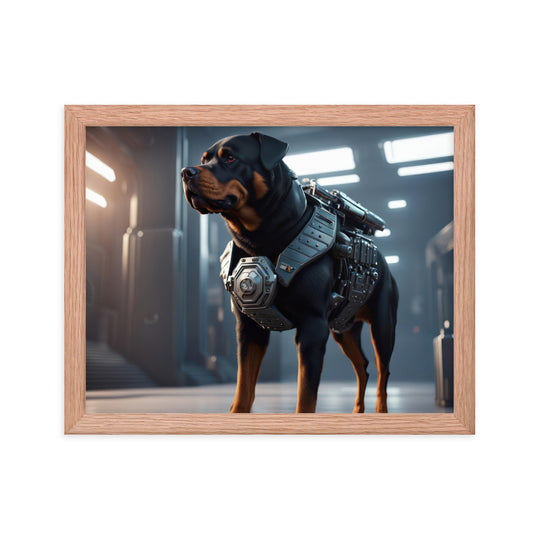 Rottweiler- Framed poster v4