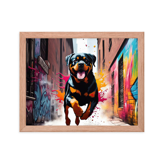 Rottweiler- Framed poster v5