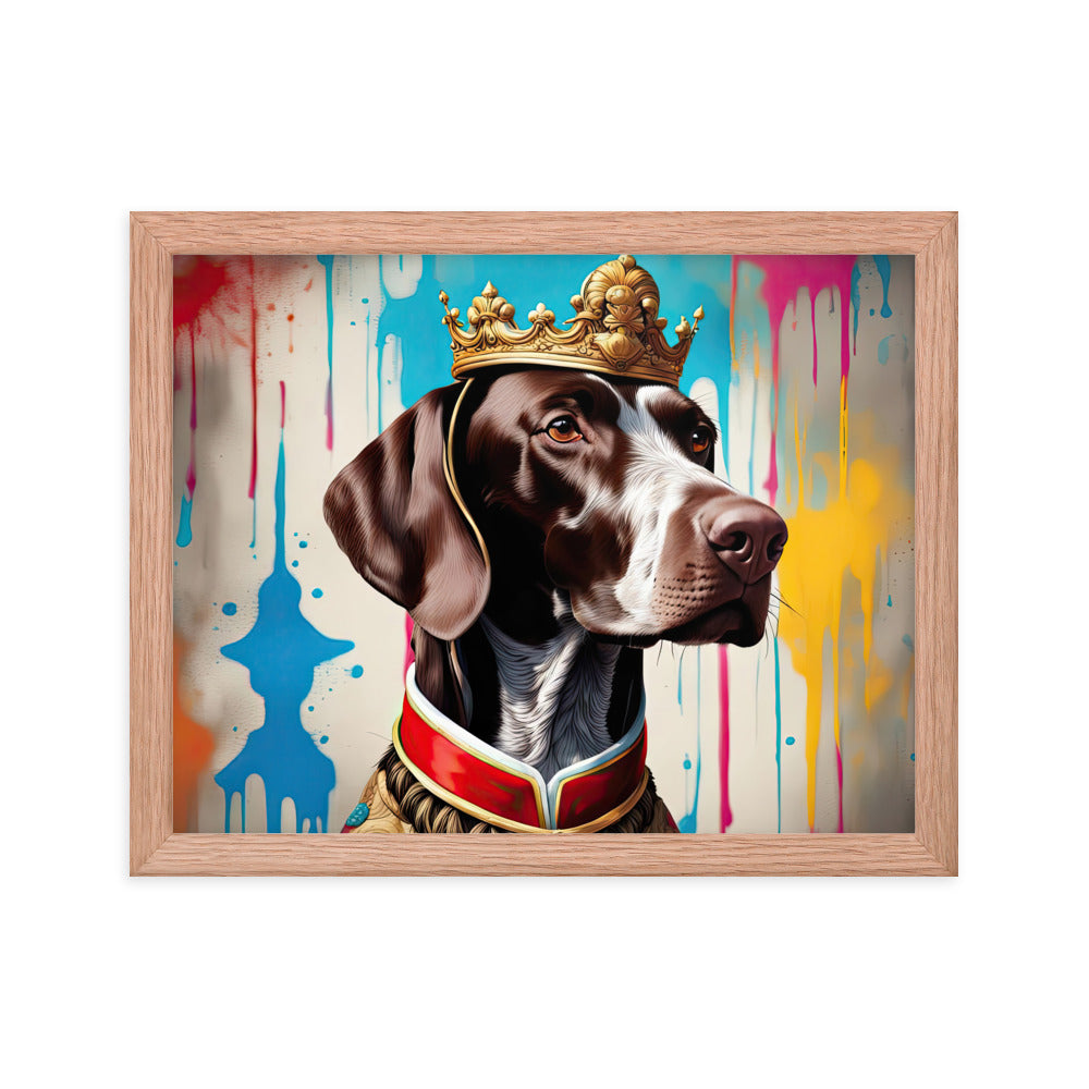 German Shorthaired Pointer- Framed poster