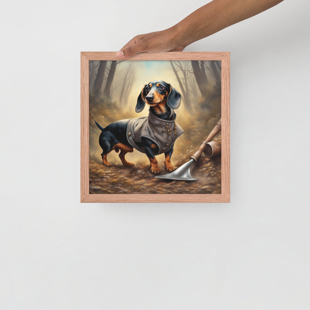 Dachshund- Framed poster v2