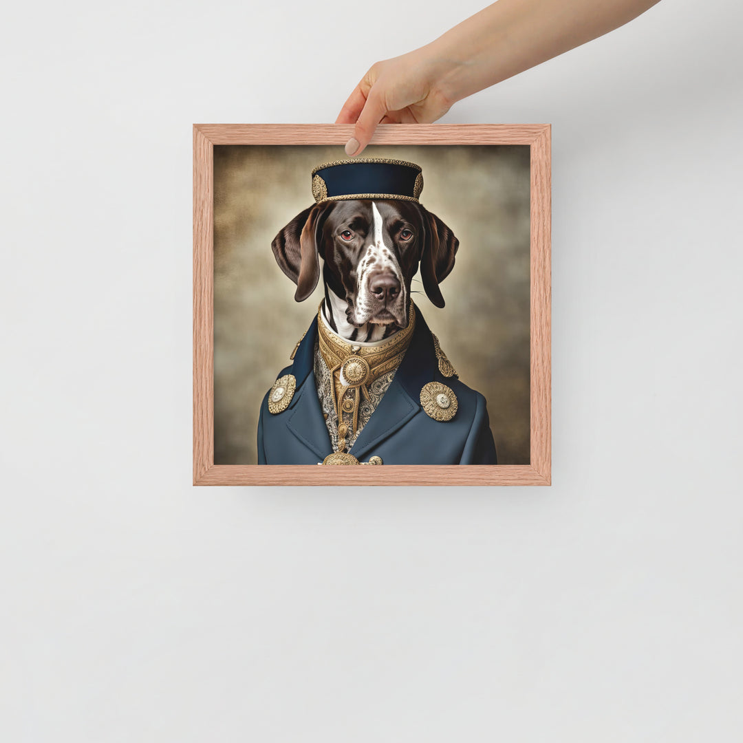 German Shorthaired Pointer- Framed poster v3