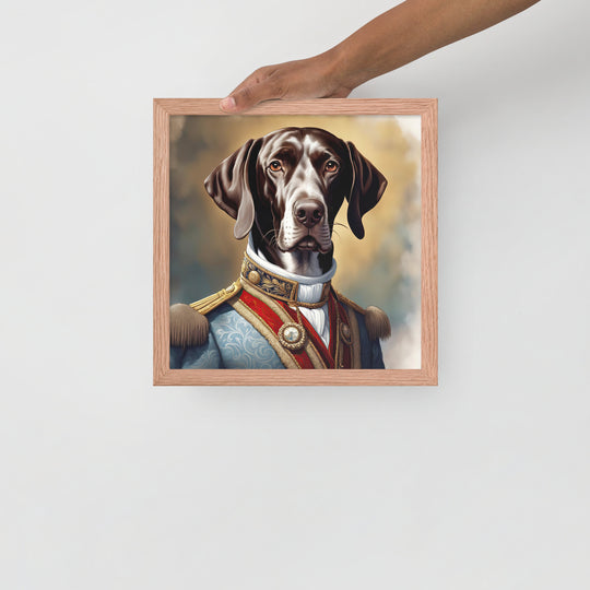 German Shorthaired Pointer- Framed poster v4