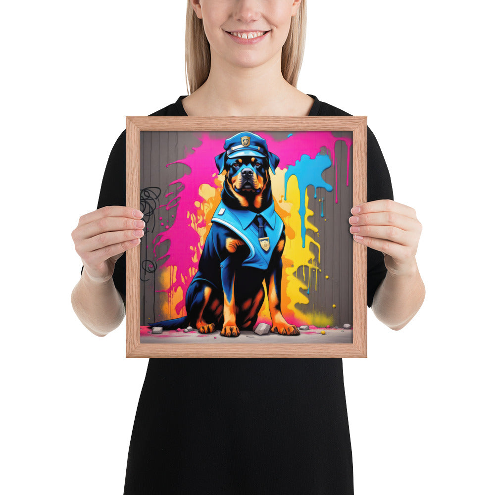 Rottweiler- Framed poster