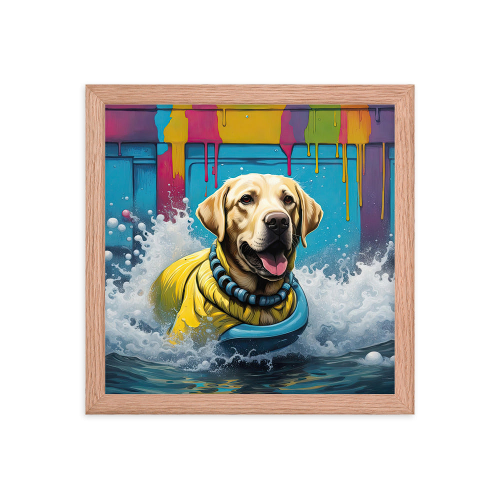 Framed poster-Labrador Retriever