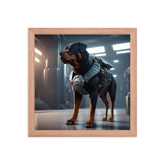 Rottweiler- Framed poster v4