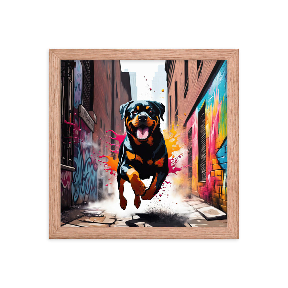 Rottweiler- Framed poster v5