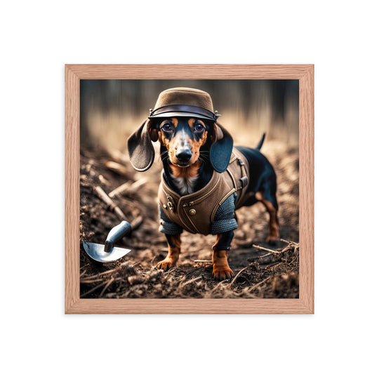 Dachshund- Framed poster v5