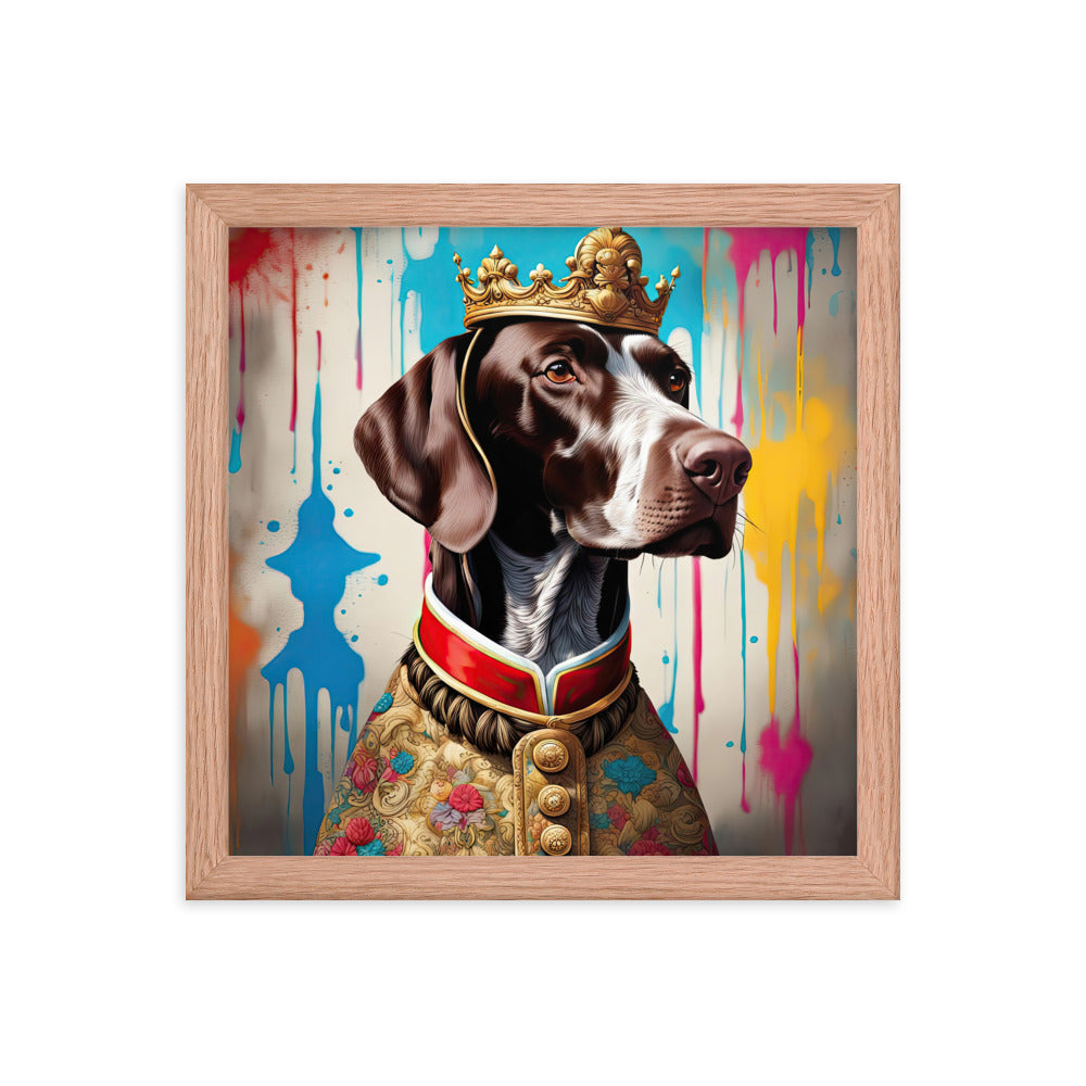 German Shorthaired Pointer- Framed poster