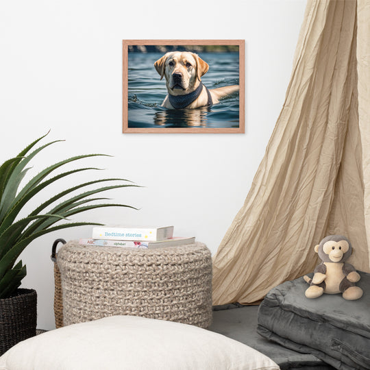 Framed poster-Labrador Retriever V3