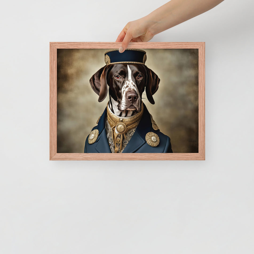 German Shorthaired Pointer- Framed poster v3