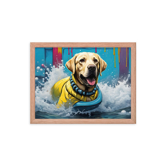 Framed poster-Labrador Retriever