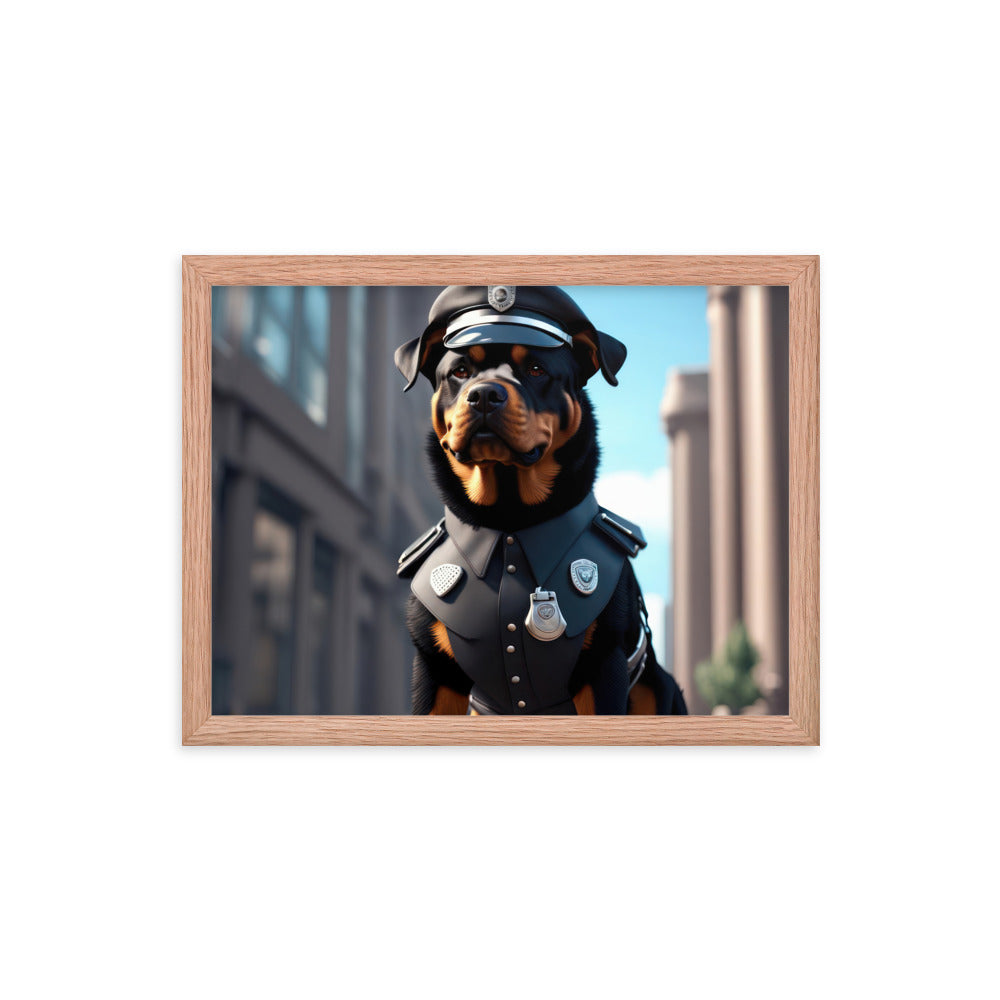 Rottweiler- Framed poster v3