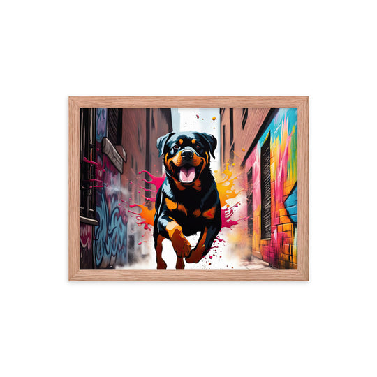 Rottweiler- Framed poster v5