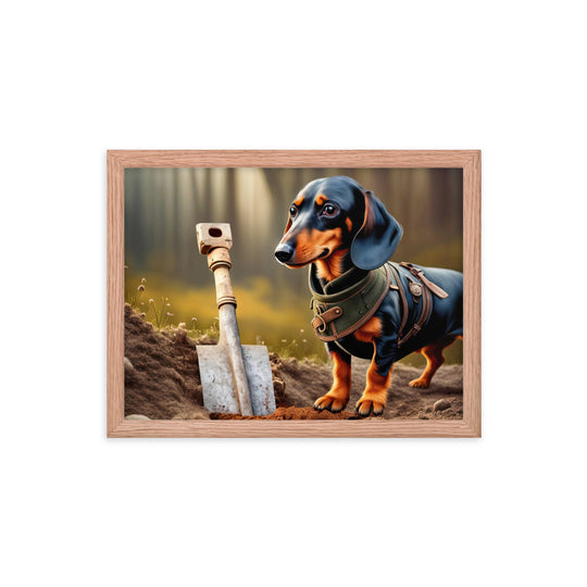 Dachshund- Framed poster v4