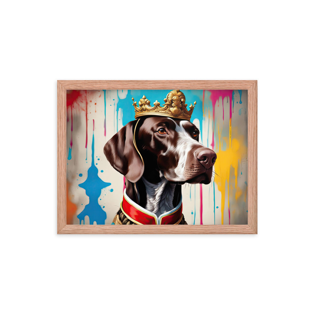 German Shorthaired Pointer- Framed poster