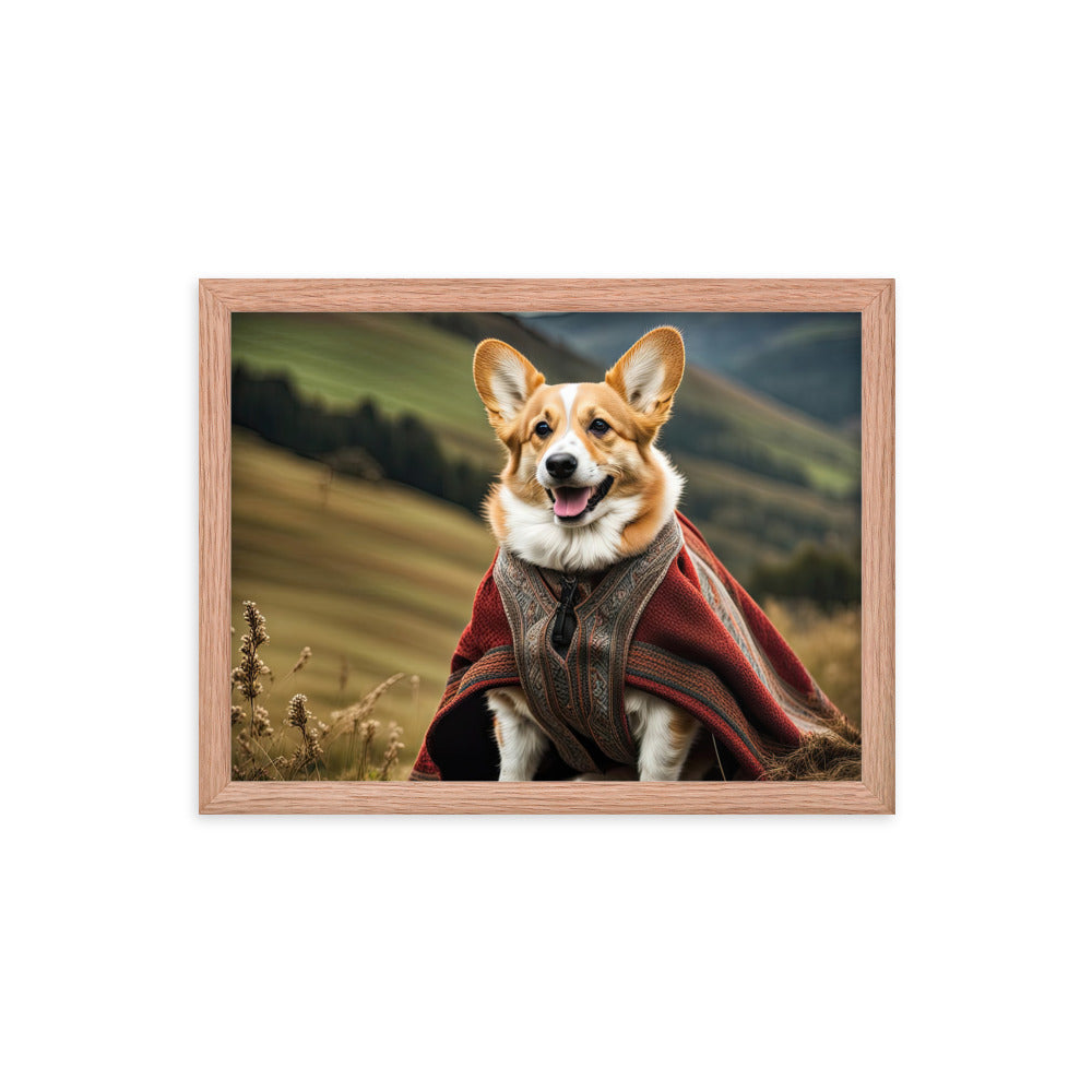 Pembroke Welsh Corgi- Framed poster v4