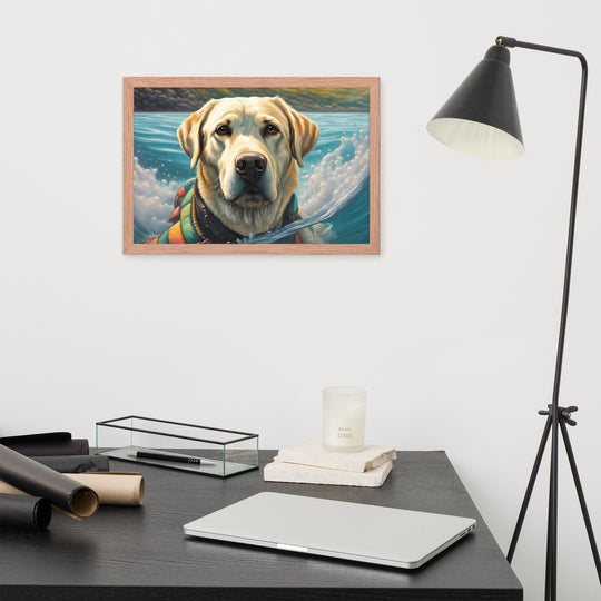 Framed poster-Labrador Retriever V4