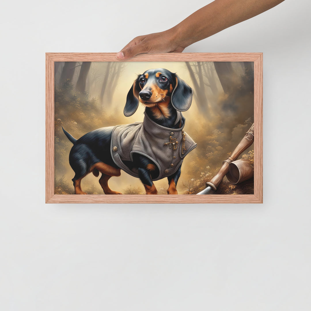 Dachshund- Framed poster v2