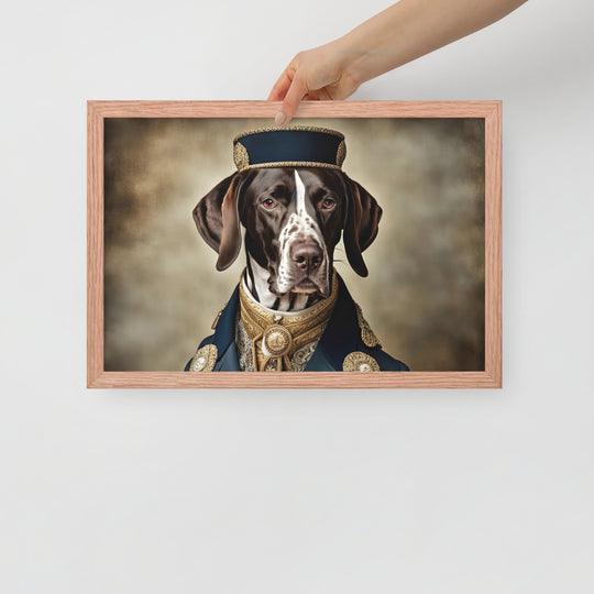 German Shorthaired Pointer- Framed poster v3