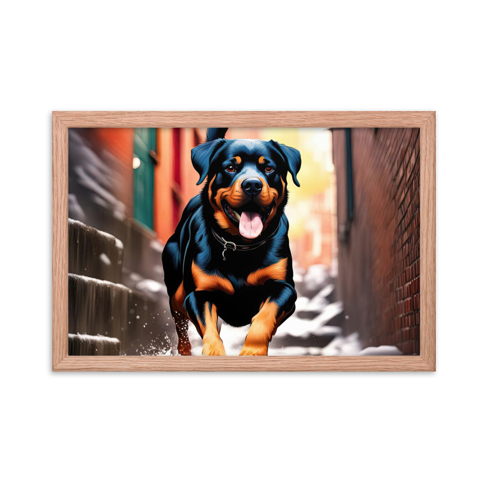 Rottweiler- Framed poster v2