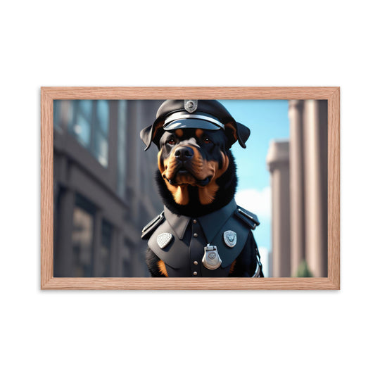 Rottweiler- Framed poster v3