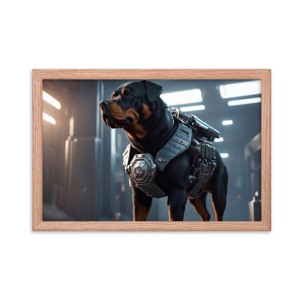 Rottweiler- Framed poster v4