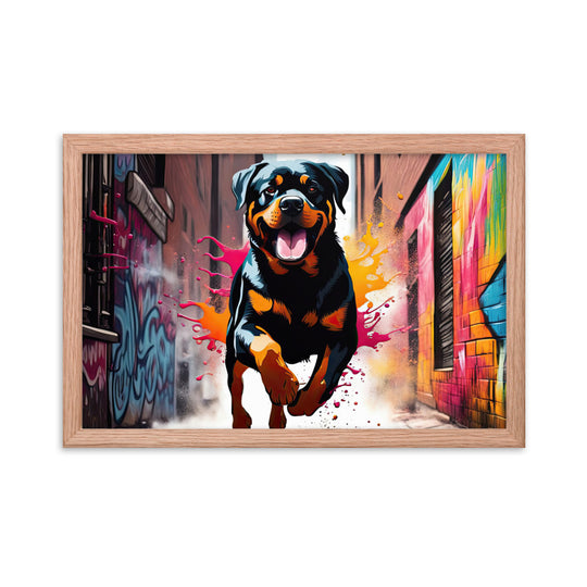 Rottweiler- Framed poster v5