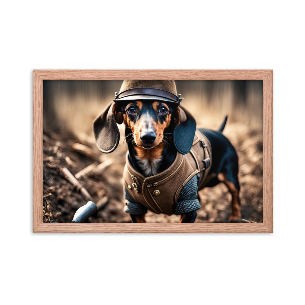 Dachshund- Framed poster v5