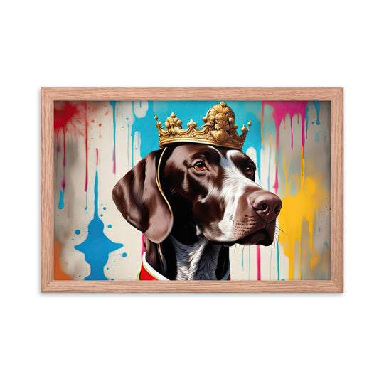 German Shorthaired Pointer- Framed poster