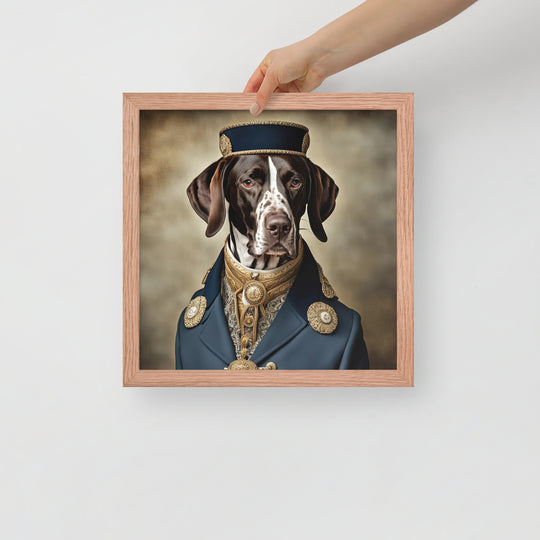 German Shorthaired Pointer- Framed poster v3