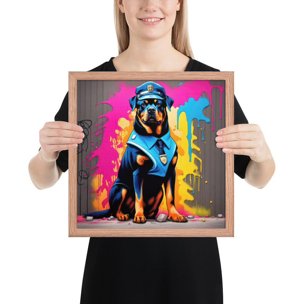 Rottweiler- Framed poster