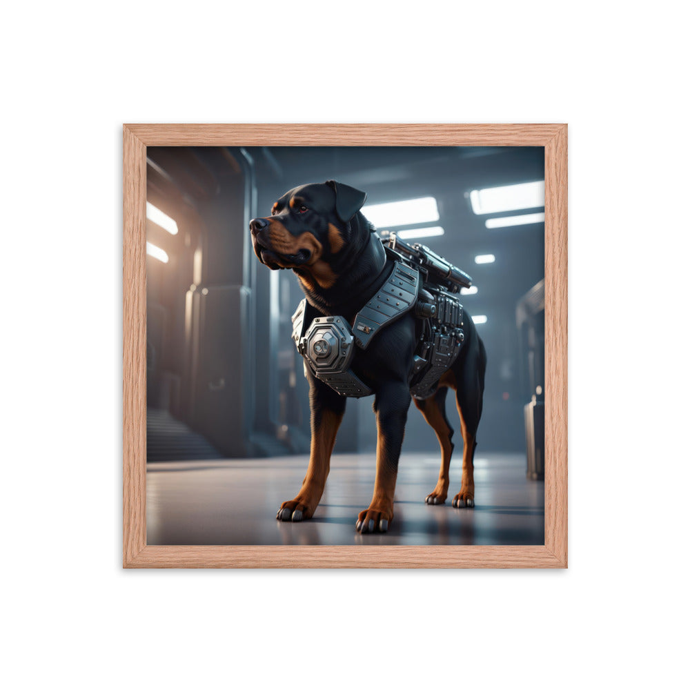 Rottweiler- Framed poster v4