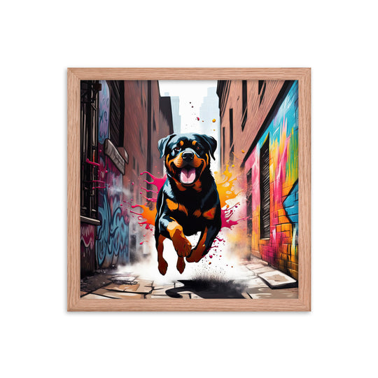 Rottweiler- Framed poster v5