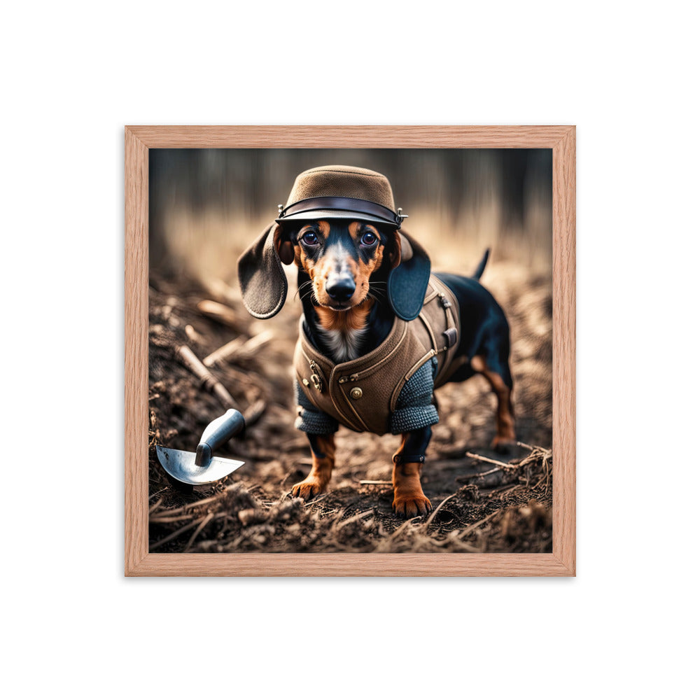 Dachshund- Framed poster v5