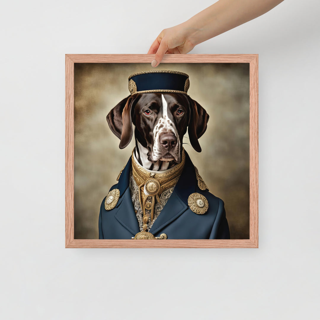 German Shorthaired Pointer- Framed poster v3