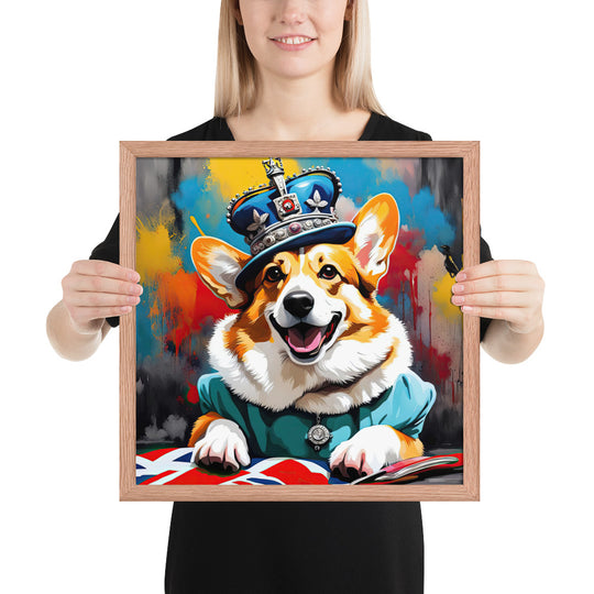 Pembroke Welsh Corgi- Framed poster v2