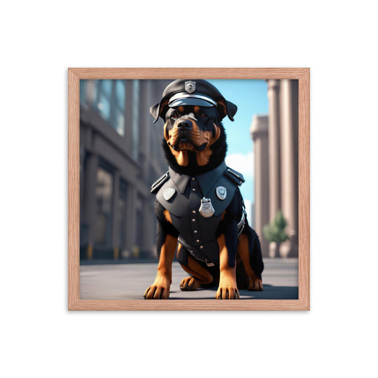 Rottweiler- Framed poster v3