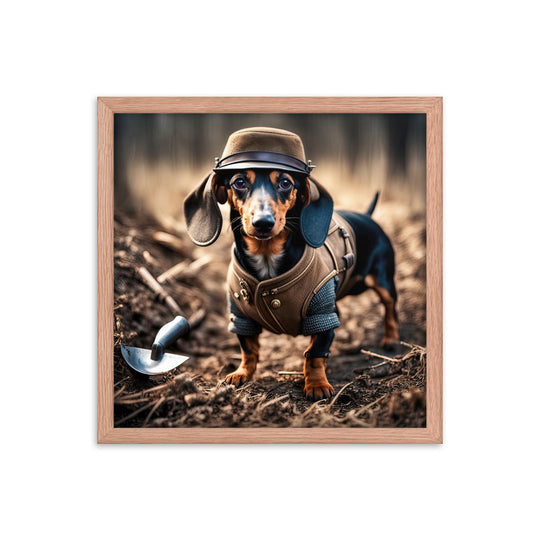 Dachshund- Framed poster v5