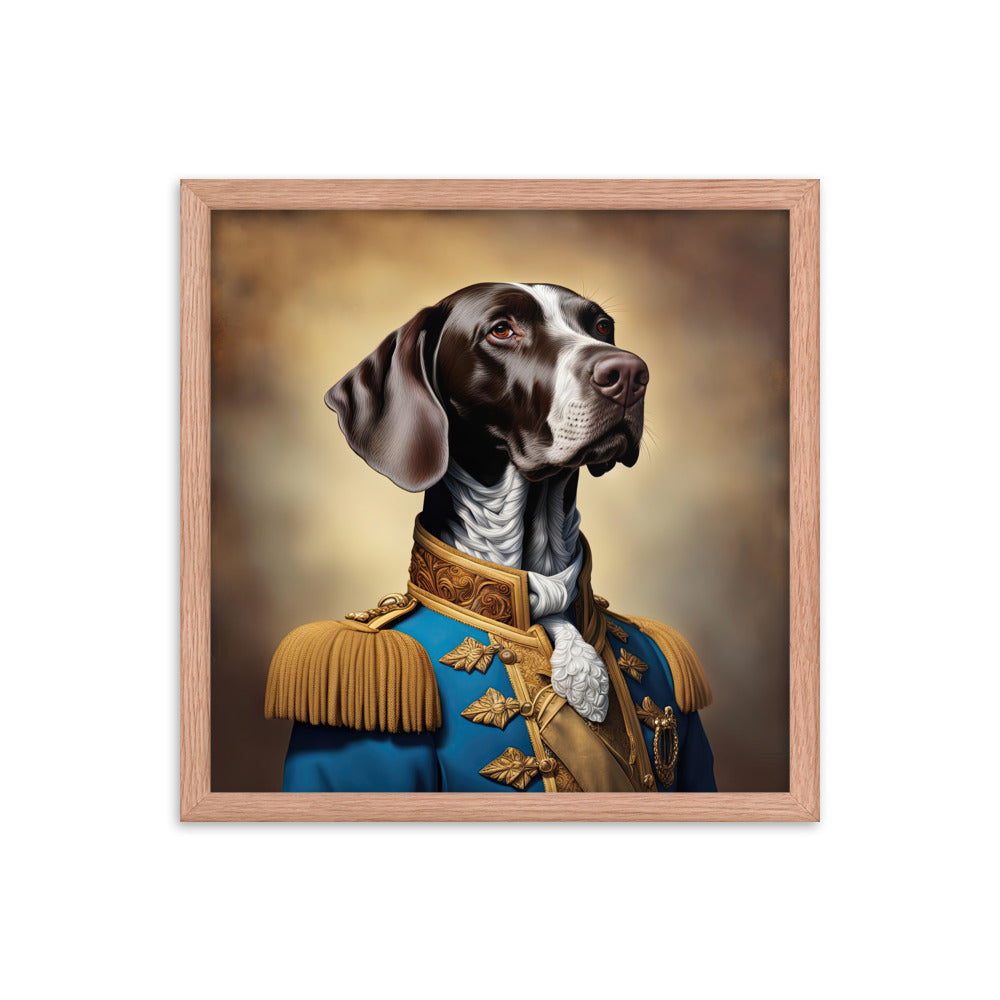 German Shorthaired Pointer- Framed poster v2