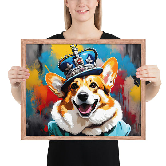 Pembroke Welsh Corgi- Framed poster v2
