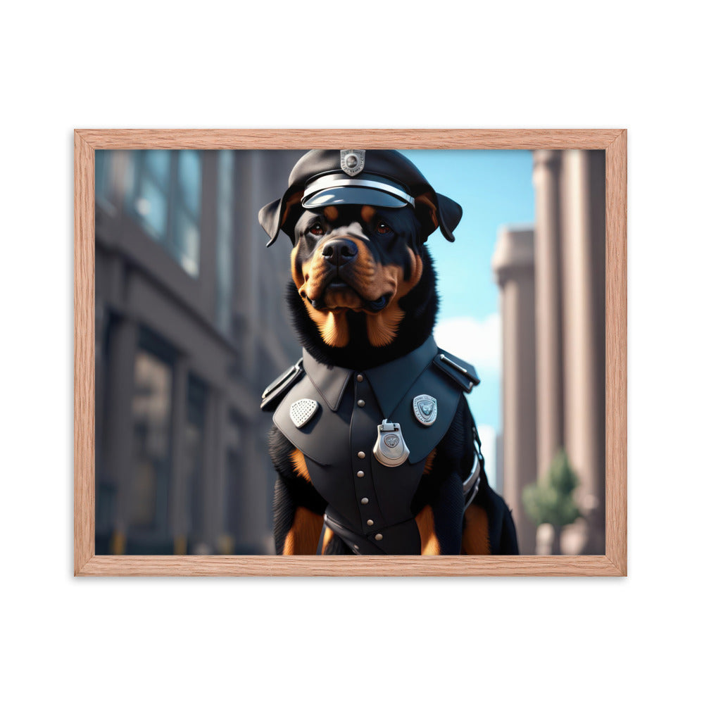 Rottweiler- Framed poster v3