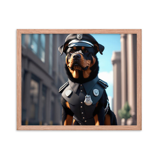 Rottweiler- Framed poster v3