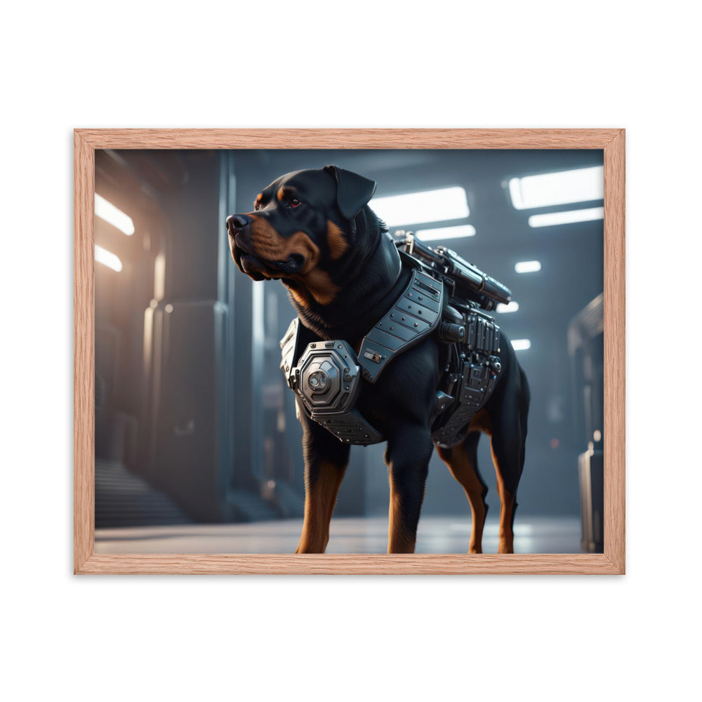 Rottweiler- Framed poster v4