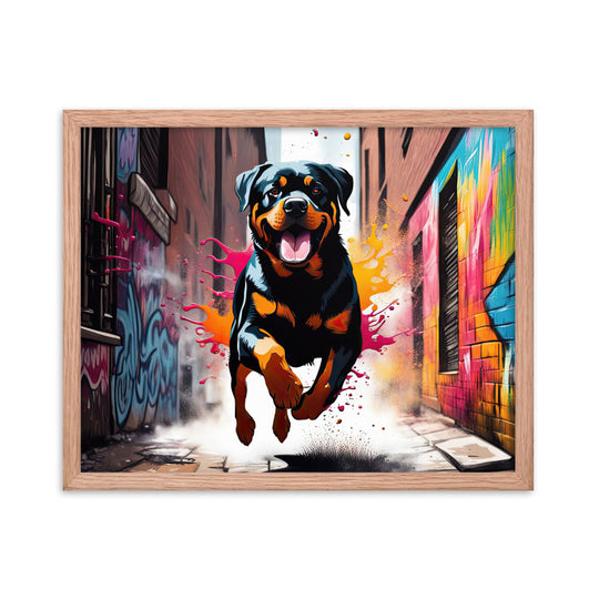 Rottweiler- Framed poster v5