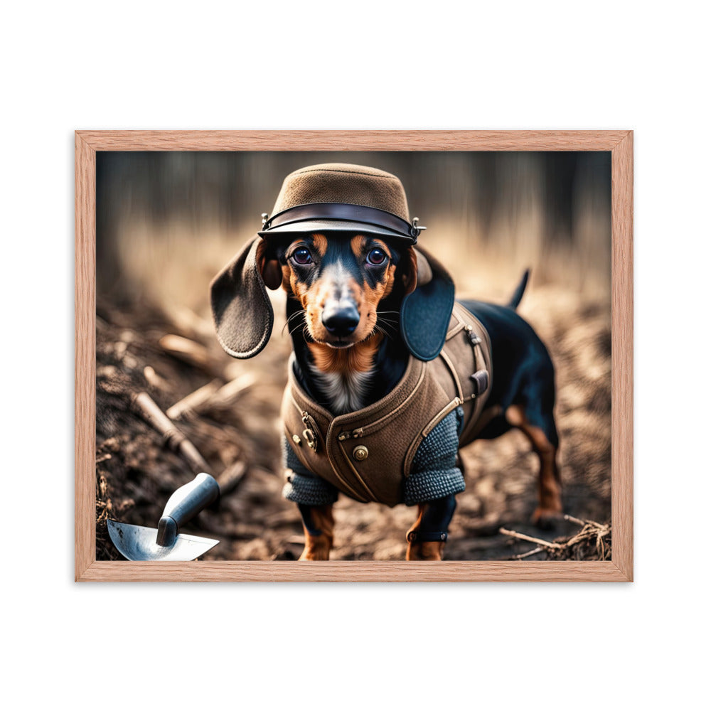 Dachshund- Framed poster v5