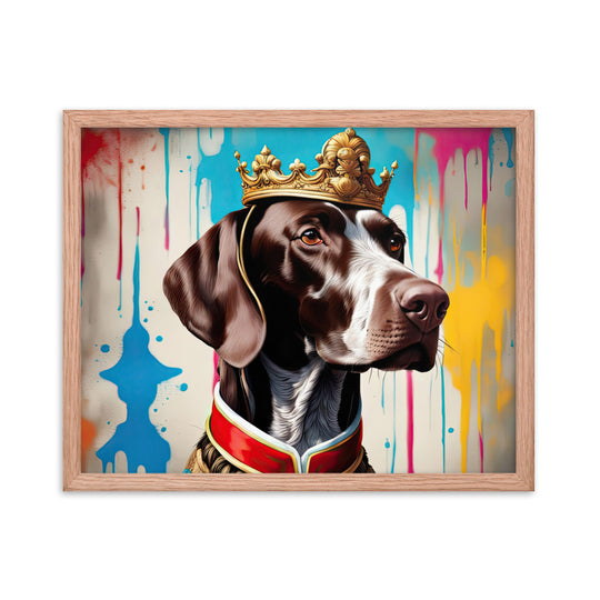 German Shorthaired Pointer- Framed poster