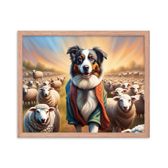 Australian Shepherd- Framed poster